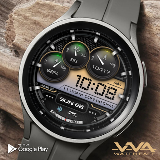 Android application VVA64 Stylish Watch face screenshort