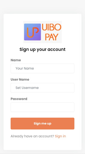 Android application Uibo Pay screenshort