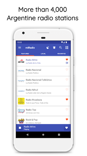 Android application miRadio: FM Radio Argentina screenshort