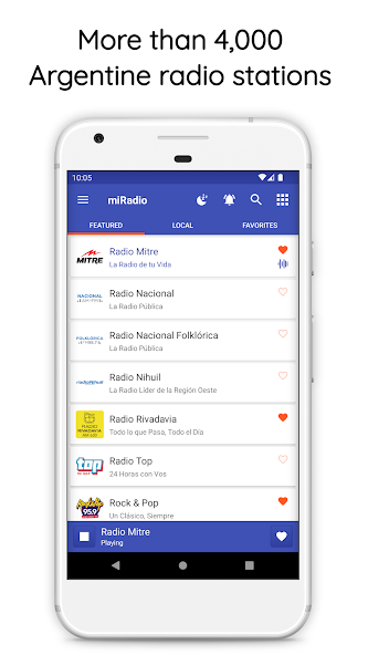 miRadio: Radio FM Argentina 13.3 APK + Мод (Unlimited money) за Android