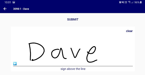 MACE Mobile Signature Pad Screen 3