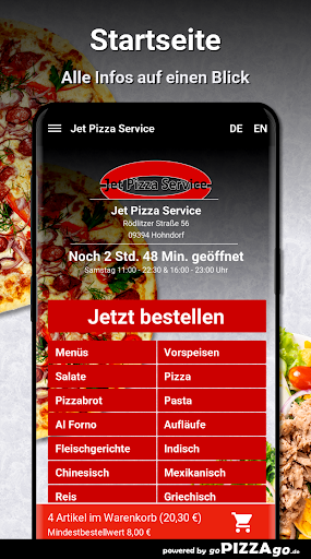 Jet Pizza Service Hohndorf Screen 2