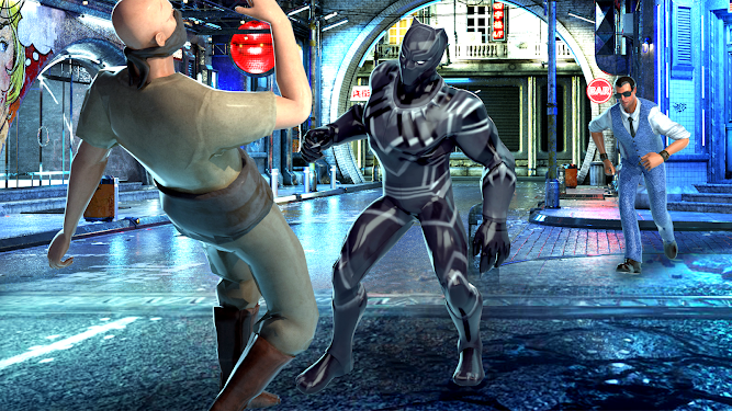 #4. Panther superhero city battle (Android) By: Bitbox Gamers