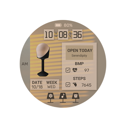 Desk lamp tag For Wear OS logo