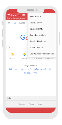 Website To PDF Saver : Save An Screen 2
