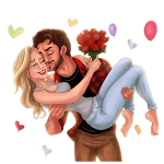Cover Image of 下载 456+ Cute Couple Stickers  APK