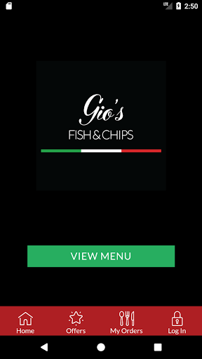 Android application Gio's Fish & Chips screenshort
