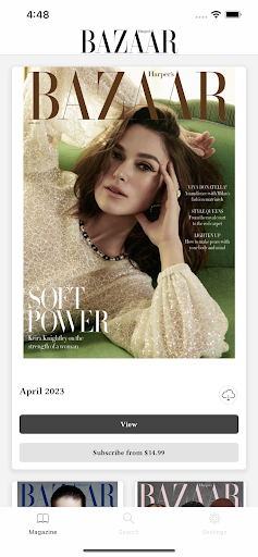 Android application Harper's Bazaar UK screenshort