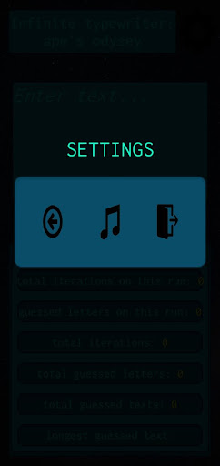 InfiniteTypewriterApesOdyssey Screen 2