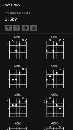 Android application Chord Library screenshort