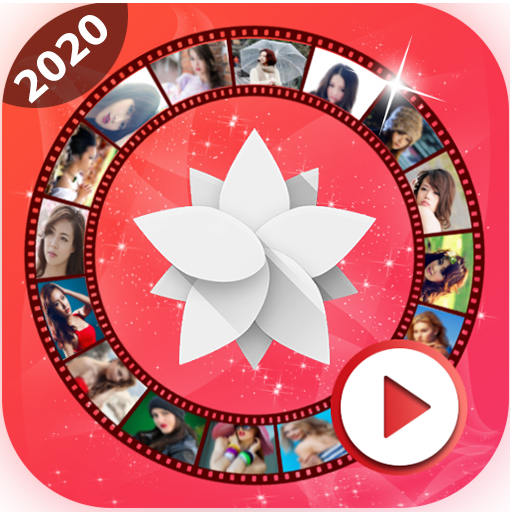 Video maker with photos and mu logo