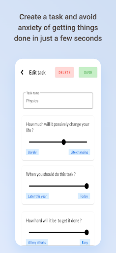 Priorities - Optimize tasks Screen 2