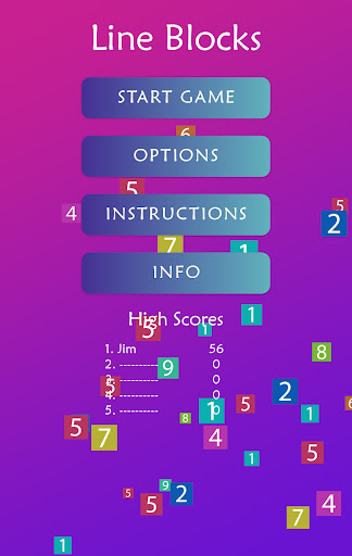 Android application Line Blocks screenshort