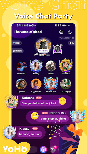 Android application YoHo: Group Voice Chat Room screenshort