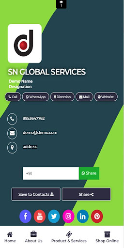 Digital Visiting Card