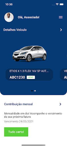 Android application VIP AUTO Proteção screenshort