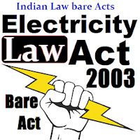 The Electricity Act 2003 - English Law Bare Act