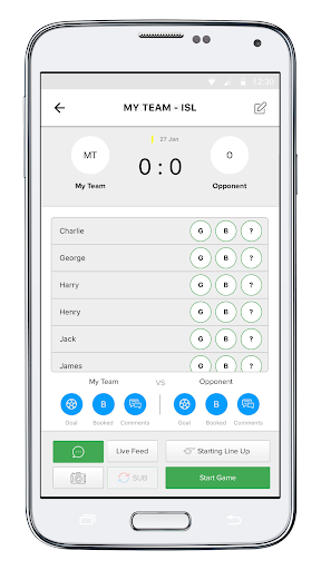 Usqor - Live Scoring App Screen 2