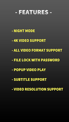 Android application HD Video Player - All Format screenshort