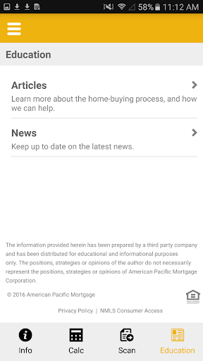Screenshot of Vault Mortgage