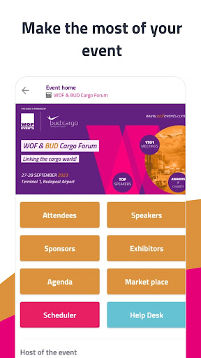 Android application WOF EVENTS screenshort