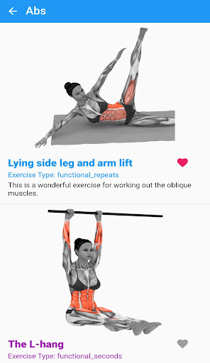 Muscle Exercies Screen 2