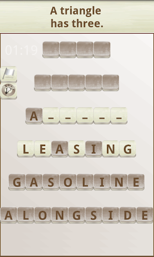 Android application Word Scramble screenshort