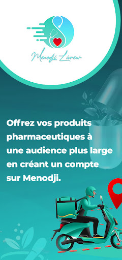 Android application Menodji - Livreur screenshort