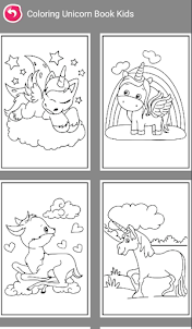 Coloring Unicorn Book Kids
