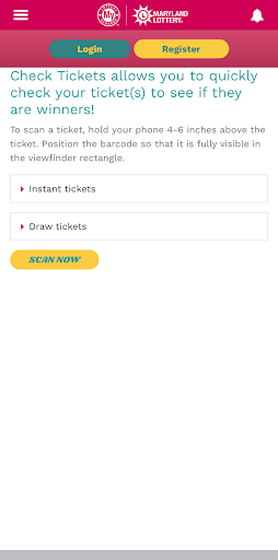 MD Lottery-My Lottery Rewards Screen 2