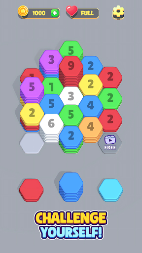 Hexa Color Merge Puzzle