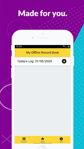 Android application Offline Record Book screenshort