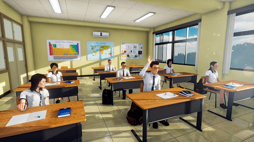 Android application High School Life : School Game screenshort