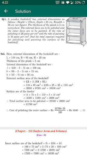 Class 9 Maths Solution Offline Screen 3