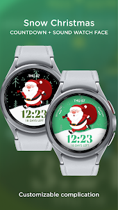 Christmas countdown watch face