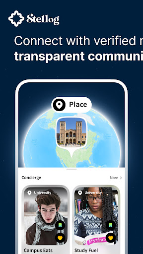 Android application Stellog: Networking at places! screenshort