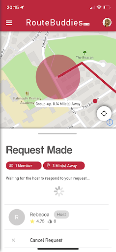 RouteBuddies Screen 2