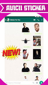 Screenshot 2 Avicii Stickers for Whatsapp & android