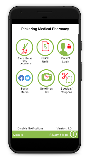 Android application Pickering Medical Pharmacy screenshort