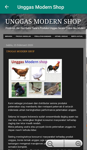 Android application Harga Broiler Dan Telur (UNGGA screenshort