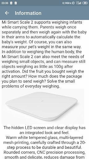 Mi Smart Scale 2 Guide Screen 2