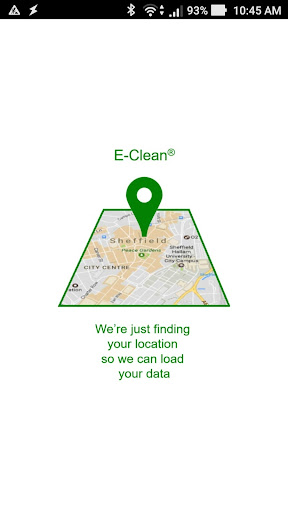 Android application E-Clean screenshort