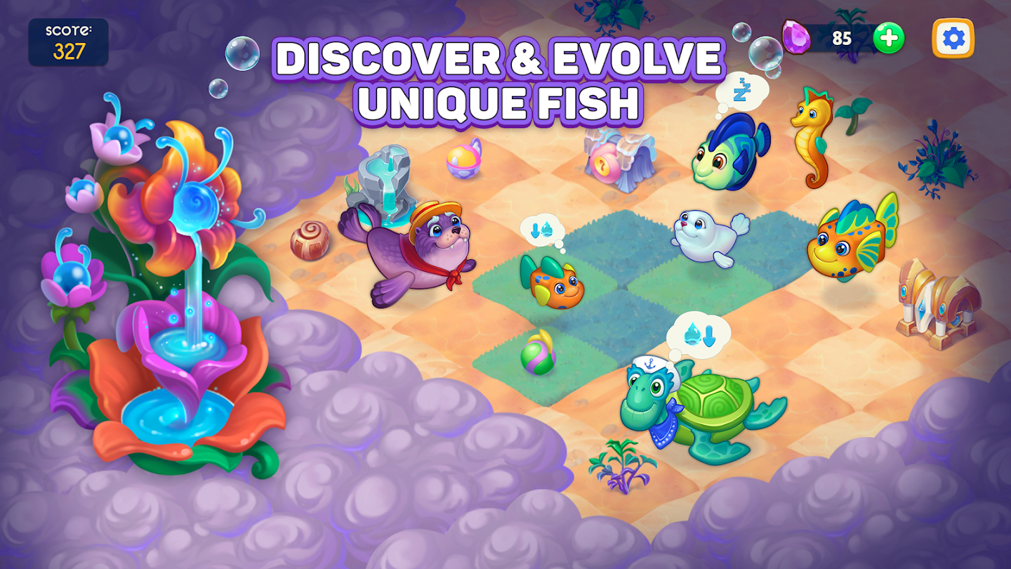 Sea Merge! Fish Aquarium Game & Ocean Puzzle (Mod Money)