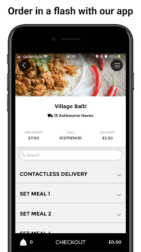 Android application Village Balti Bradford screenshort