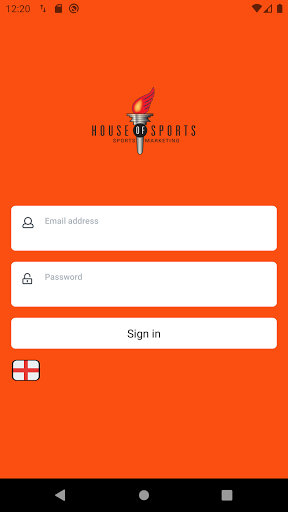 Android application HOS atleten screenshort
