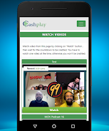 CashPlay Watch and earn money Screenshot