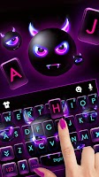 screenshot of Devil Emoji Keyboard Backgroun