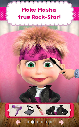 Masha and the Bear: Hair Salon and MakeUp Games screenshots 10