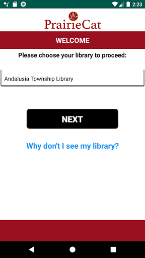 Android application PrairieCat screenshort