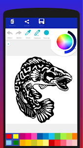 Snakehead Fish Coloring Book
